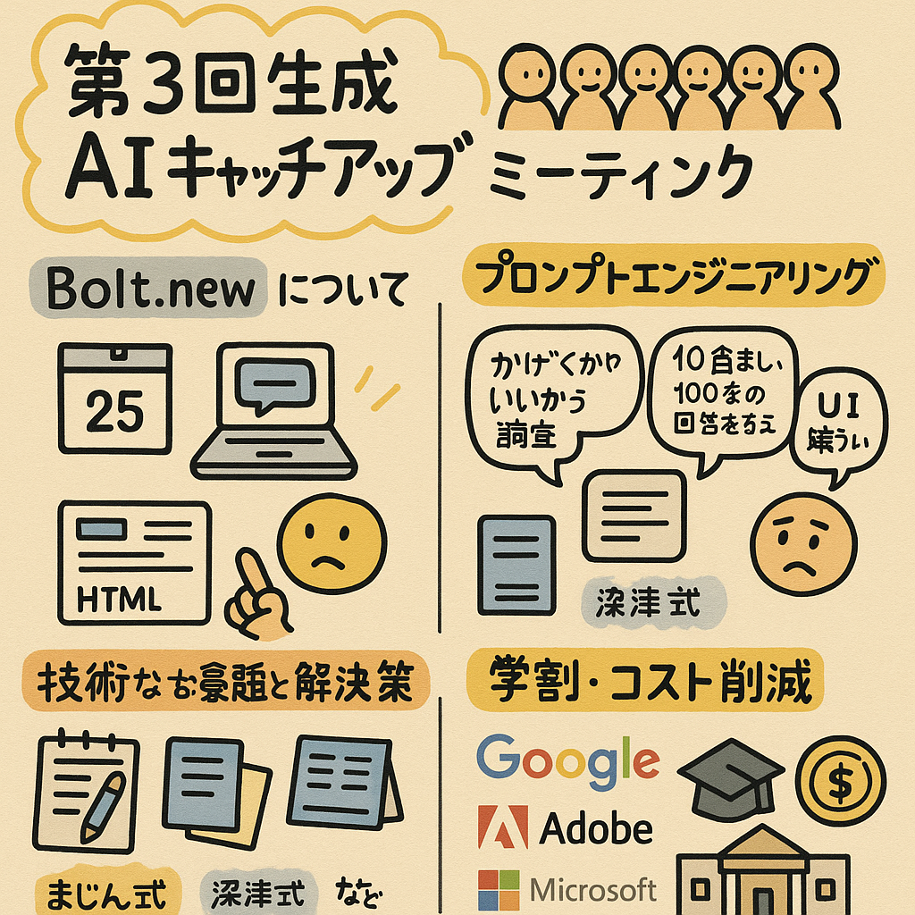 第3回生成AIキャッチアップ会の内容まとめ
